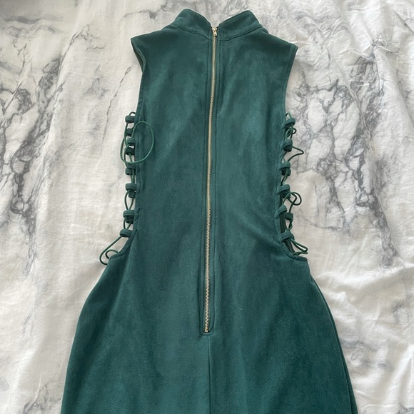Windsor green suede dress - Picture 3 of 3